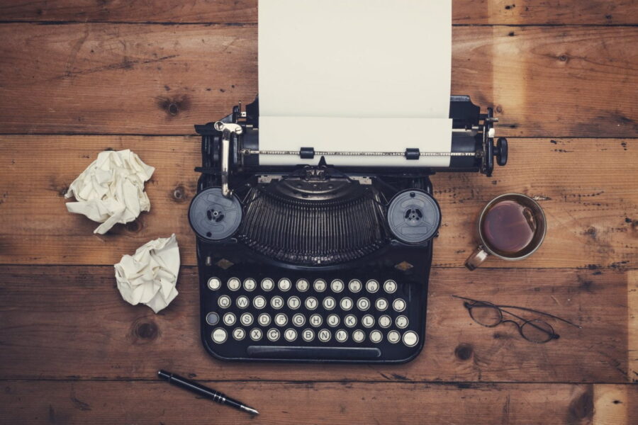 seo-texter - skrivmaskin