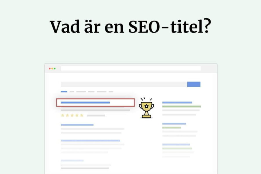 Vad är en SEO-titel